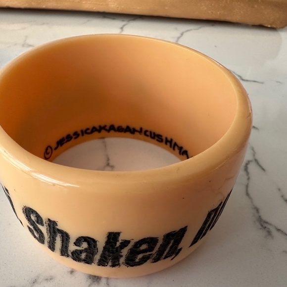 VINTAGE JKC 🍸”Vodka Martini, Shaken, not Stirred” James Bond 007 Cuff Bangle - Picture 3 of 10